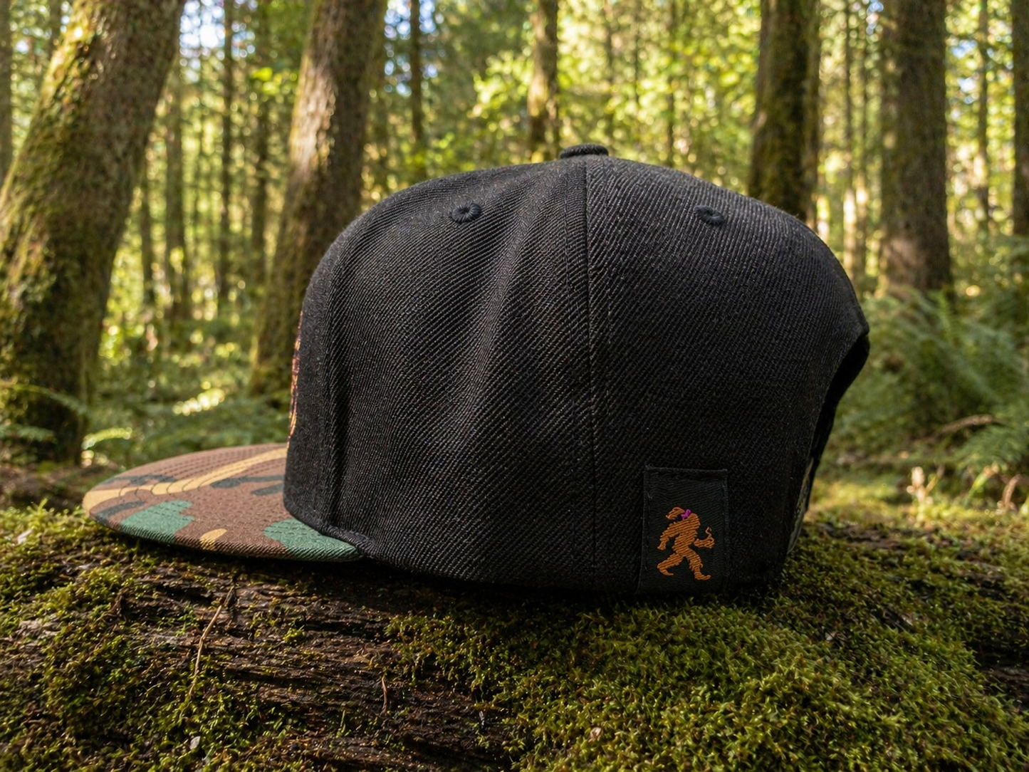 Black Camo Premium Snapback - Sassy Brew Logo